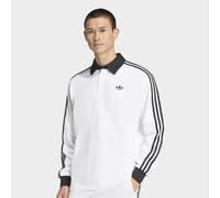 3 Striped Polo Longsleeve blanc L