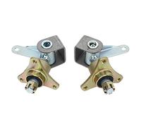 3 Stud Wheel Hubs Steering Spindle Heavy Duty Steel Alloy Front Wheel Hub Bearing Flange for Quad Bike ATV Go Kart with 6in Tires Pair