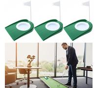 3 Stück Putting Cup,Golf Puttingbecher mit Flagge,Kunststoff Indoor Outdoor Putting Cup Übungshilfen,Trainingshilfe,für Männer und Frauen, Drinnen und Draußen, Zuhause, Büro, Hof, Rasen