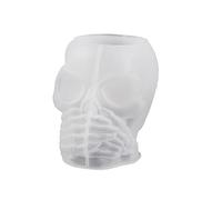 3 Styles Skull Flowerpot Silicone Mold Epoxy Resin DIY Decoration Making Soap Melt Clay Ornaments for Home Decor Flower Pot Molds for Casting