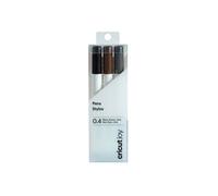 Cricut Stylos à pointe fine Joy 0,4 mm Noir, Marron, Gris (3 ct)
