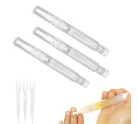 3 stylos d'huile de cornée vraiment réutilisables de 6ml réutilisables stylos vides pour un complément facile d'huile de Jojoba/vernis à ongles/vernis à cheveux