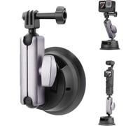 3 Suction Cup Windshield and Window Mount for DJI Osmo Pocket 3 2, Action 5 Pro 4, Insta360 X4 X3 Go 3S, GoPro Hero 13 12 11 10 9 Accessories - Aluminum
