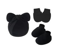 3 Sur 1 NOUVELLES HAUTES COVERS PETUS SETT SOFT BESSIONNANT COTTON ANTI SCRACKES GLANTS POUR 0 À 6 Mois Coton Bébé Coton Baby Hospital Couleur Neutre