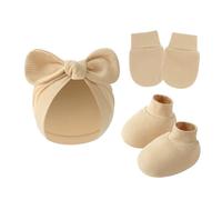 3 Sur 1 NOUVELLES HAUTES COVERS PETUS SETT SOFT BESSIONNANT COTTON ANTI SCRACKES GLANTS POUR 0 À 6 Mois Coton Bébé Coton Baby Hospital Couleur Neutre