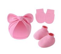 3 Sur 1 NOUVELLES HAUTES COVERS PETUS SETT SOFT BESSIONNANT COTTON ANTI SCRACKES GLANTS POUR 0 À 6 Mois Coton Bébé Coton Baby Hospital Couleur Neutre