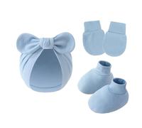 3 Sur 1 NOUVELLES HAUTES COVERS PETUS SETT SOFT BESSIONNANT COTTON ANTI SCRACKES GLANTS POUR 0 À 6 Mois Coton Bébé Coton Baby Hospital Couleur Neutre