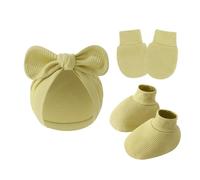 3 Sur 1 NOUVELLES HAUTES COVERS PETUS SETT SOFT BESSIONNANT COTTON ANTI SCRACKES GLANTS POUR 0 À 6 Mois Coton Bébé Coton Baby Hospital Couleur Neutre