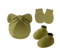 3 Sur 1 NOUVELLES HAUTES COVERS PETUS SETT SOFT BESSIONNANT COTTON ANTI SCRACKES GLANTS POUR 0 À 6 Mois Coton Bébé Coton Baby Hospital Couleur Neutre