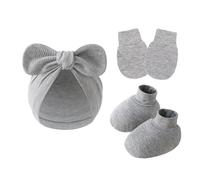 3 Sur 1 NOUVELLES HAUTES COVERS PETUS SETT SOFT BESSIONNANT COTTON ANTI SCRACKES GLANTS POUR 0 À 6 Mois Coton Bébé Coton Baby Hospital Couleur Neutre