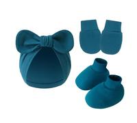 3 Sur 1 NOUVELLES HAUTES COVERS PETUS SETT SOFT BESSIONNANT COTTON ANTI SCRACKES GLANTS POUR 0 À 6 Mois Coton Bébé Coton Baby Hospital Couleur Neutre