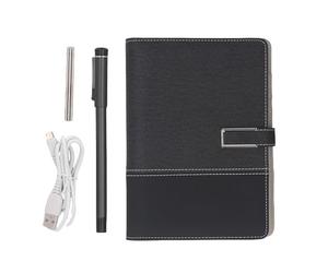 3 sur 1 Smart Pen, SmartPen Writing Ensemble pour la Prise de Notes, Synchronisation en Temps Réel Compatible pour Le Smartphone, Convertir en Texte, Stocker, Partager des Notes (Patchwork Noir)