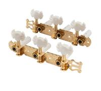 3 sur une plaque Lyra Style guitare classique têtes de Machine Tuning chevilles clés accordeurs ensemble, bouton papillon(Gold)
