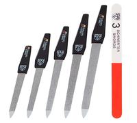 3 Swords Germany - Lime à ongles (5 pcs.) saphir metal manucure pédicure - qualité marque - Made in Germany