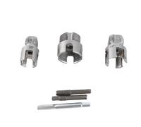 3 Tailles Filière Tuyau PVC, Kit G1/2 G3/4 G1 Outil Filetage Plastique Intérieur Extérieur Tige Hexagonale 1/4 pour Plomberie Réparation Eau PPR HSS