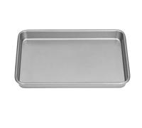 3 tailles plaque à pâtisserie, plaque à biscuits en acier inoxydable Poux de four à fourgon à pâtisserie rectangle plateau de cuisson à pâtisserie pour gâteau lasagne (S)