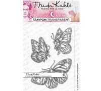 3 tampons transparents - Papillons - 9,5 x 6,5 cm Transparent