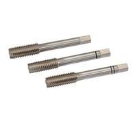 Set de 3 tarauds à main HSS - finition brillante - pas ISO à droite - 6x1,0 mm SAM OUTILLAGE