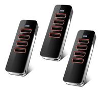 3 télécommandes garage universelles 868MHz, 4 canaux, pour Sommer-868.80-868.95 MHz, comprend 3 piles supplémentaires