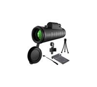 (3) Télescope monoculaire utile multifonctionnel compatible HD Vision nocturne 40 x 60 Boussole Zoom