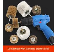 3 têtes de brosse de polissage de 60 mm avec fibres de crin de cheval pour le nettoyage, le polissage et l'élimination de la poussière sur le bois, le jade et les surfaces métalliques dans diverses