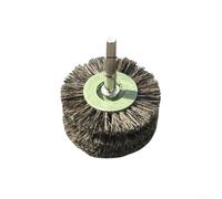 3 têtes de brosse de polissage de 60 mm pour les tâches de nettoyage et de polissage, fabriquées en crin de cheval pour une résistance à l'abrasion, adaptées pour le meulage humide et sec sur le bois