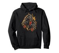 3 têtes Hellhound Cerberus Gothic Horror Art Loup-Garou Homme Sweat à Capuche