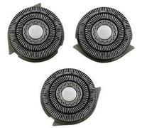 3 tetes rasoir electrique hq9 hq8 hq177 adaptable philips shaver parts Gris G