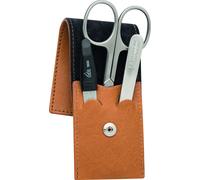 3-tgl. Étui de Manucure Série Cognac Becker-Manucure Erbe Fabriqué En Solingen