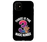 3 The Magic Number Funny 3ème Anniversaire Lion Mignon Coque pour iPhone 11