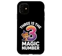 3 The Magic Number Funny 3ème Anniversaire Lion Mignon Coque pour iPhone 11