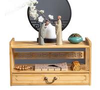3-Tier Buddha Altar Table with Storage Drawer Personal Shrine Altar Table Buddha Niche,Altar Table, Prayer Table for Prayers Divination Personal Shrine(Natural,52cm)