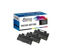 3 Toner 407166 (Noir) - Compatible pour RICOH