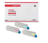 TONER MC853/MC873/MC883 45862839/45862816 45862838/45862815 45862837/45862814 Multi-couleurs x 3 Compatible pour OKI-NOPAN-INK MC 853dn, MC 853dnct, MC 853dnv, MC 873dn, MC 873dnc, MC 873dnct, MC 873d