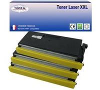 3 Toners compatibles avec Brother TN6600 pour Brother FAX 4750, 5750, 8350P, 8360P, 8360PLT, 8750 - 6 000 pages -