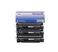 3 Toners compatibles avec HP LaserJet P1007, P1008, P1009 remplace HP CB435A Noire - 2 000p -