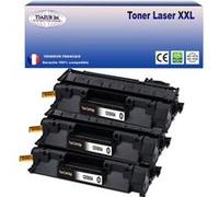 3 Toners compatibles avec HP LaserJet P2050, P2050D, P2055 remplace HP CE505A (05A) - 2 300p -