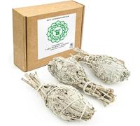3 Torches Xl Sauge Blanche En Bâton À Brûler Naturelle Et Écologique,Sahumerio Naturel,Purification Des Énergies Négatives (3 Torches Xl Sauge Blanche)