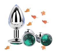 3 Trainers De Hanche En Acier Inoxydable (Petits, Moyens Et Grands) Avec Diamants De Couleur DifféRente - Accessoires D'éTirement - D-13 (Vert)