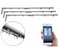 3 tringles à rideau motorisées et connectées compatibles avec Amazon Alexa Carlo Milano