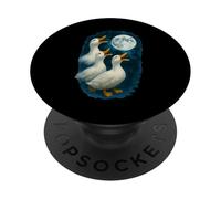3 Trois Canards de Pékin Hurlant à la Lune PopSockets PopGrip Adhésif