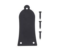 3 Trous en Métal en Forme de Cloche pour Guitare Truss Rod Cover Les Paul Truss Rod Cover pour Epiphone LP Les Paul Guitare électrique(le noir)