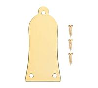 3 Trous Iron Truss Rod Cover Bell-shape Guitar Truss Rod Cover with Screws for Bass Guitar Accessories(Or)