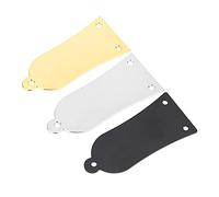 3 Trous Truss Rod Cover Iron Bell Style Truss Rod Cover pour Guitare électrique Basse(argent)