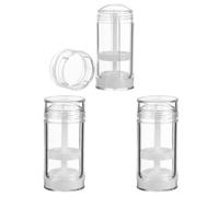 3 Tubes Rechargeables de Gloss à Lèvres 15g en As, Format Voyage | Format Délicat, Surface Lisse, Lot de 3 Pièces, Usage Business Trips et Camping, pour Limiter le Volume