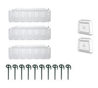 GARANTIA Kit 3 TUNNELS SUNNY Livré avec 3 tunnels, 1 set de 2 portes et 1 sachet de 10 piquets