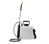 3 types de buses sur pulvérisateur de jardin alimenté par batterie de 5 L avec fonction rechargeable par USB pour une manipulation facile (blanc)