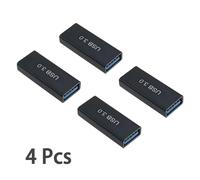 3 types de kits d'adaptateur USB 3.0, USB 3.0 femelle à femelle et mâle à mâle, connecteur de coupleur d'extension de conversion à grande vitesse-4PCS F-F