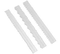 3 types de règles irrégulières en métal - Règle de découpe en papier pour gaufrage avec règles de scrapbooking avec dentelées - Installation facile
