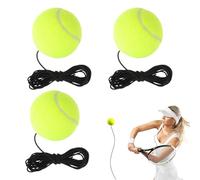 3 Unidades Balle De Tennis,BalleTennis,Tennis Trainer,Jokari Jeu,BallesTennis,Kit D'entraînement De Tennis,Équipement DeTennis Portable,Balle D'entraînement DeTennis,Pour Entraînement Solo Adulte